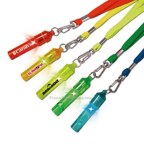 Light Up Lanyard Whistle