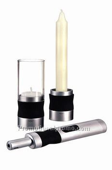 MARKSMAN 2 PCS CANDLE SET WITH LIGHTER