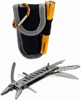 MULTI TOOL IN POUCH WITH TORCH
