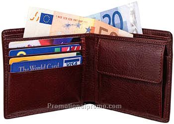 ORIENT EXPRESS WALLET WITH COIN COMPARTMENT - Wallet with coin purse and card holders.  VT Leather