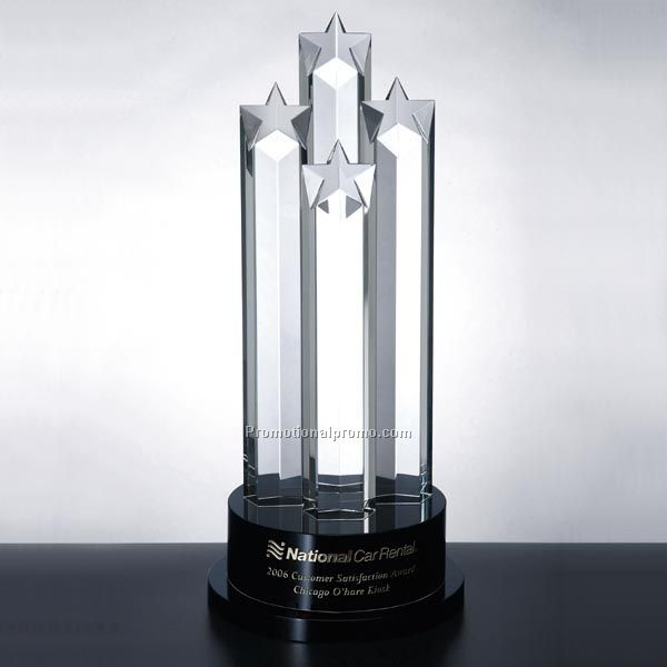 Optica Four Star Award with Black Base C-926L