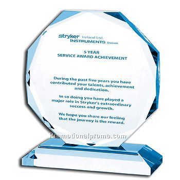 Optical Crystal Octagon Award
