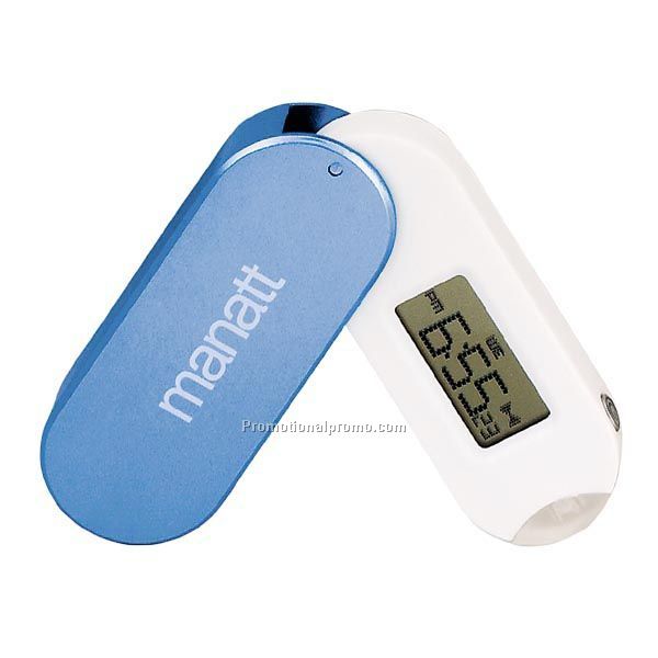 Oval Travel Clock w/LED Flashlight FL-241BL