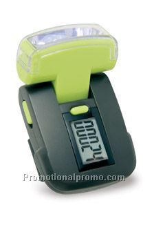 Pedometer with 3 LED light