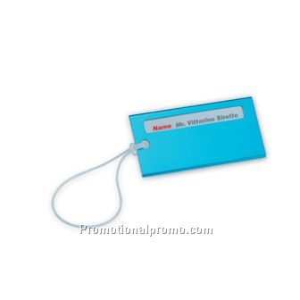 Plume. Aluminium luggage tag