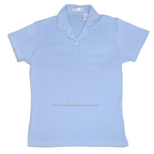 Polo Shirt - Munsingwear, Ladies' Tonal Jacquard Stripe