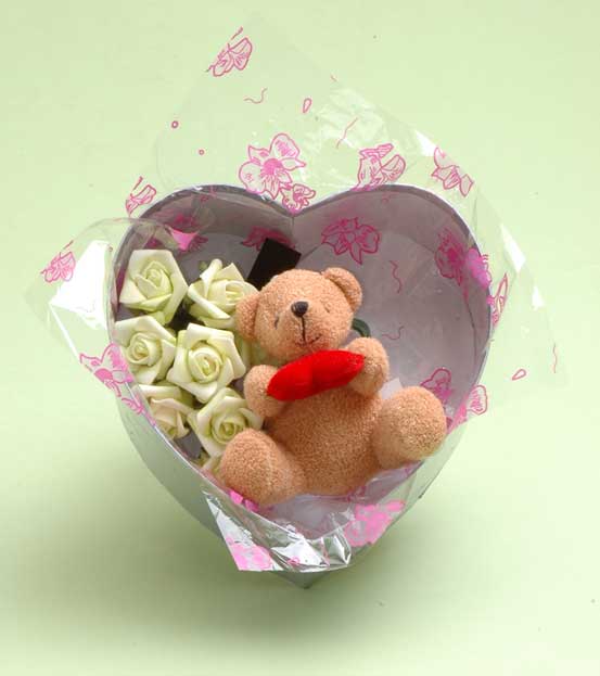 bear and rose for valentine's day
  
   
     
    