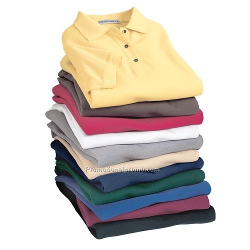 Shirt - Ladies Silk Touch Sport Shirt, 65% Polyester / 35% Cotton