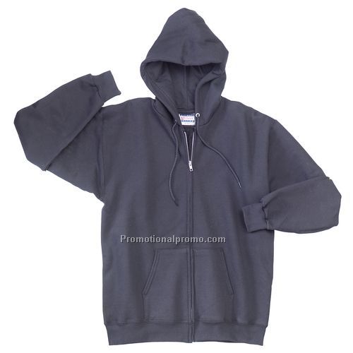 Sweatshirt - Hanes® Ultimate Cotton, Full Zip Hooded, Dark 90/10