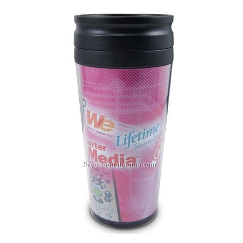 Plastic Tumbler - Paper Insert, 16 oz
