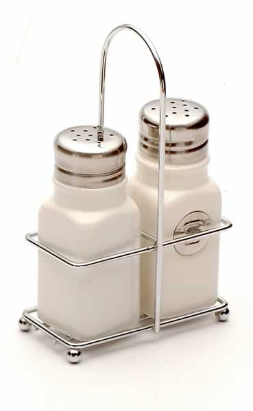 salt and pepper set with metal stand
  
   
     
    