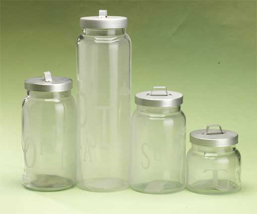 storage jar set with metal lid
  
   
     
    