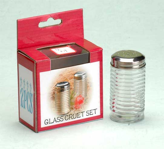 salt and pepper set with metal lid
  
   
     
    