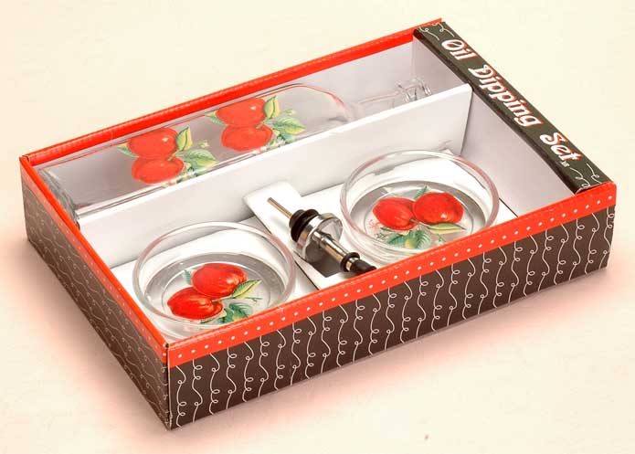 serving pieces with decal in display tray
  
   
     
    