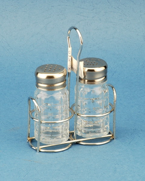 Cruet set with metal stand
  
   
     
    