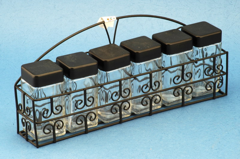 Cruet set with metal stand
  
   
     
    