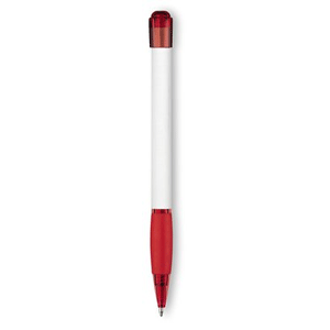 Paper Mate Visibility White Barrel Pen with Translucent Trim