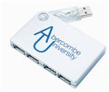 Rectangular 4 Port USB Hub