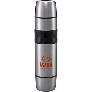 Stainless St Dble Compartment Insulated Bottle