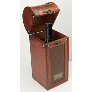 TESORO I Wooden Single Wine Box