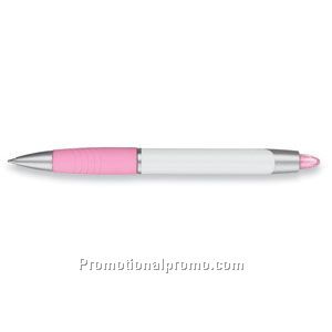 Paper Mate Element White Barrel/Pink Trim Black Ink Ball Pen