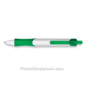 Paper Mate TriEdge White Barrel/Bright Green Grip Ball Pen