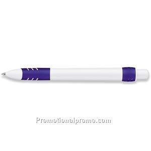 Paper Mate Dash White Barrel/Navy Grip & Trim Ball Pen