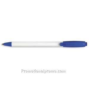 Paper Mate Sport Retractable White Barrel/Bright Blue Trim, Black Ink Ball Pen