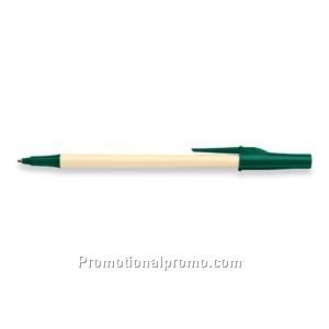 Paper Mate Write Bros Cream Barrel/Forest Green Trim, Black Ink
