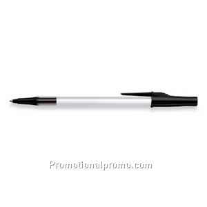 Paper Mate Write Bros Frosted White Barrel/Black Trim, Black Ink