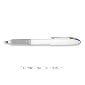 uni-ball Grip Fine White Barrel, Blue Ink Roller