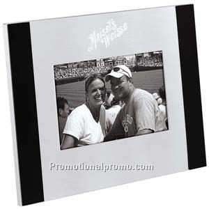 4x6 Brushed Aluminum / Black Frame