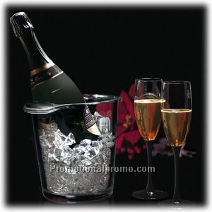 Island Ice Bucket with Two Flutes
