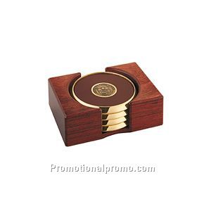 Dymondwood(TM) Four-Coaster Tray