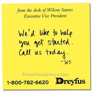 sticky(R) Notes 3"W x 3"H - 50 sheets