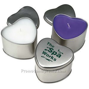 Jumbo Heart Candle Tin