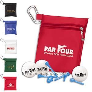 Pinnacle(R) Gold Personalized Golf Balls Chipping Bag