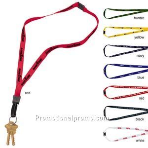 1/2 Inch Breakaway Lanyard with Key Ring