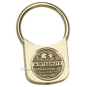 Gold Twist-Lock Key Tag