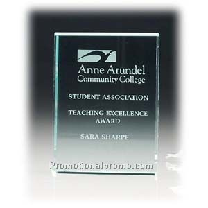 Jade Crystal Paperweight - Vertical