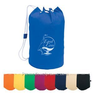 100% Cotton Drawstring Barrel Bag