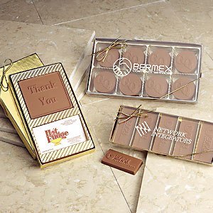 2 oz gift boxed chocolate with business card