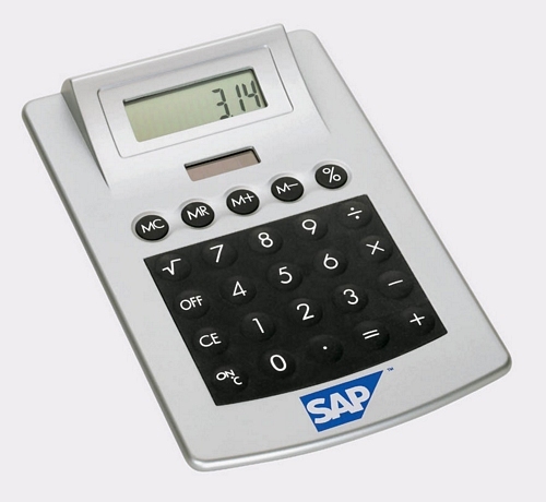 Rubber-Touch Desk Top Calculator