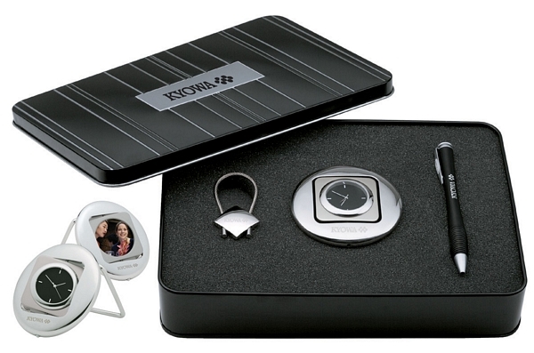 Ballpoint Pen / Clock / Keyring Giftset