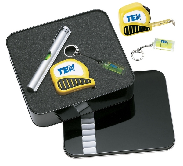 Econo Tape / Level Keyring / Aluminum Level with Clip Giftset