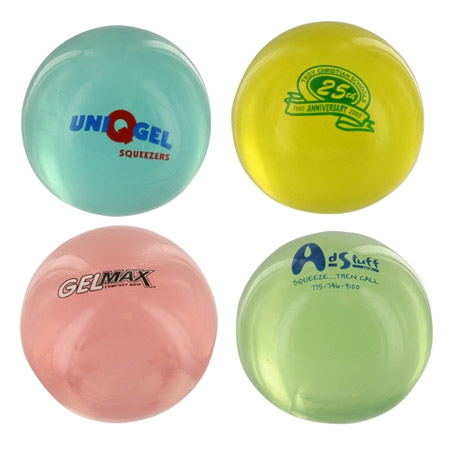 Round Uniqgel Squeezer Stress Reliever