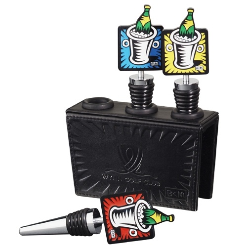 Burton Morris Wine Stopper Set