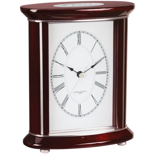 Wood and Brushed Aluminum Dest Clock