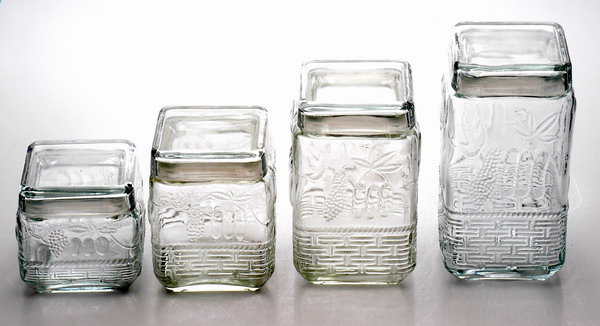 4pcs storage jar set with glass lid
  
   
     
    