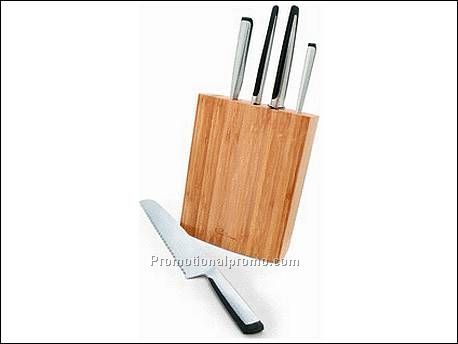 5-delig messenset. Vleesvork, broodme...